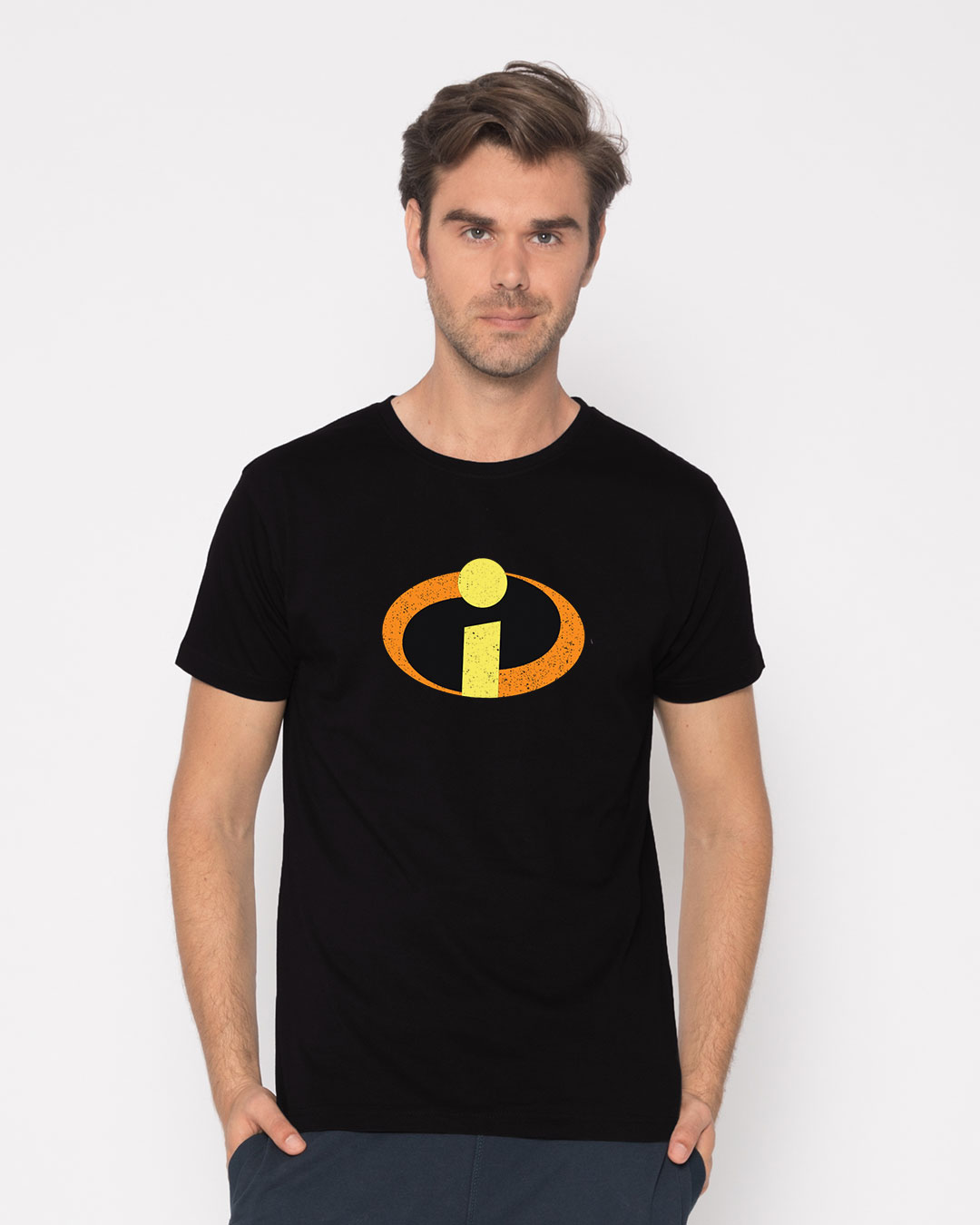 Shop Incredible Logo Half Sleeve T-Shirt (DL)-Back