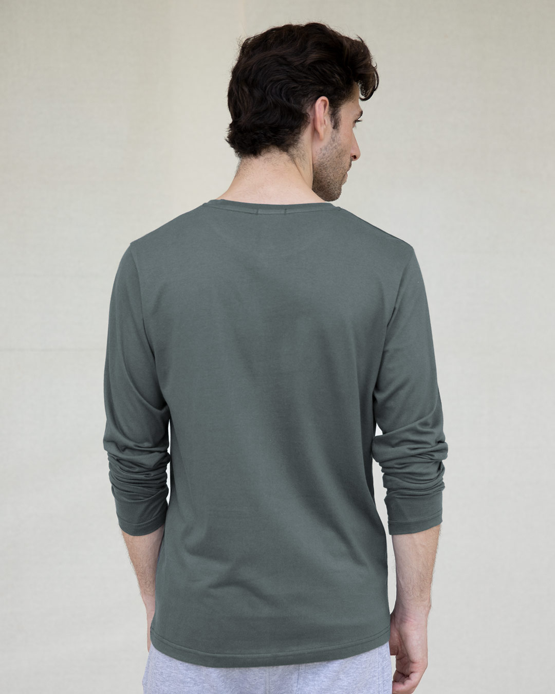 Shop India Barcode Full Sleeve T-Shirt-Back