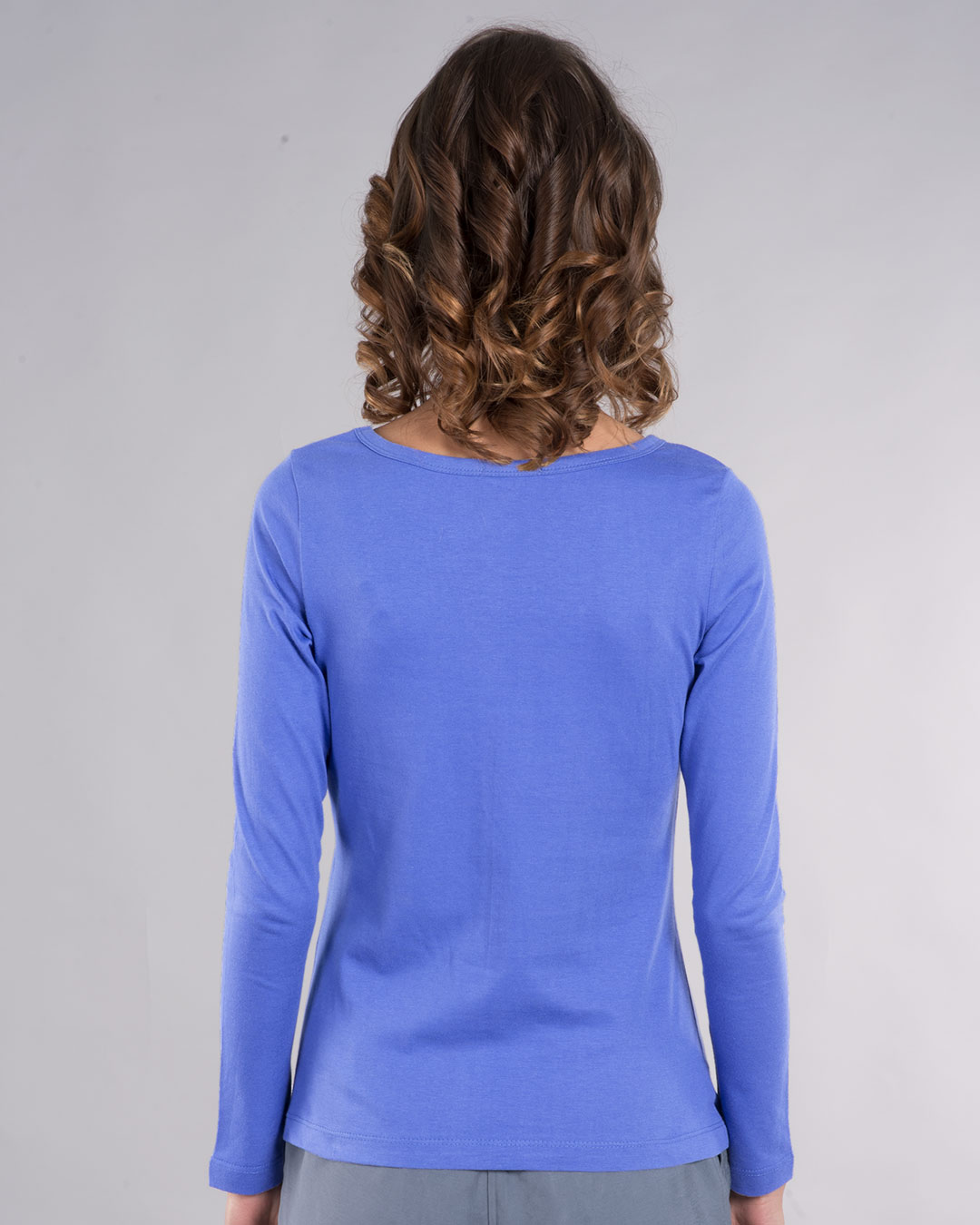 Shop India Barcode Scoop Neck Full Sleeve T-Shirt-Back
