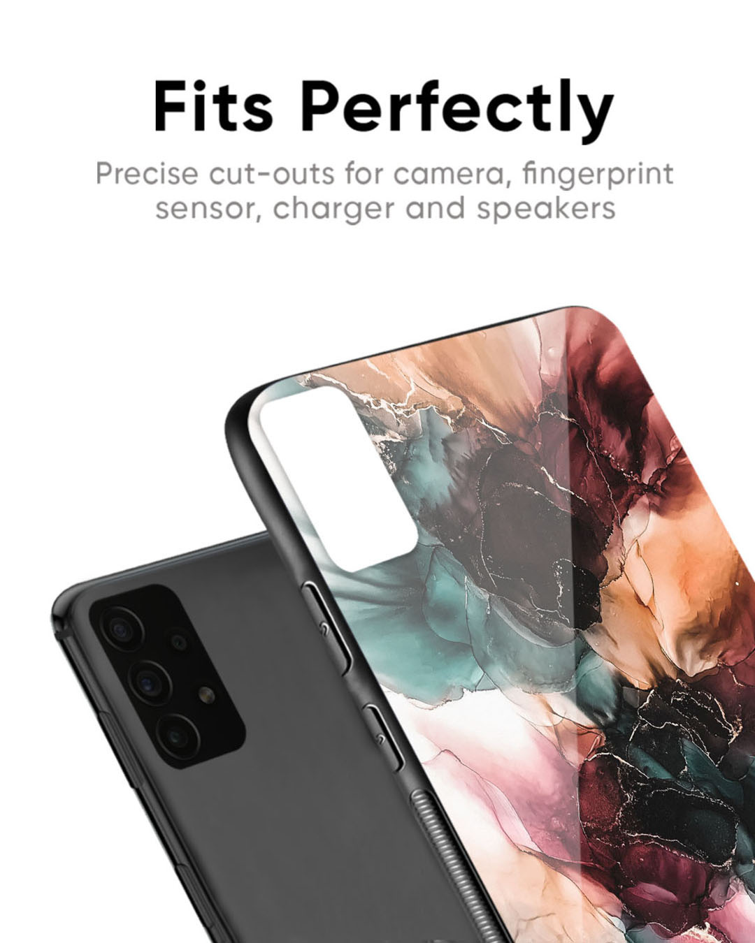 Shop Ink Art Premium Glass Case for OnePlus 6T (Shock Proof, Scratch Resistant)-Back