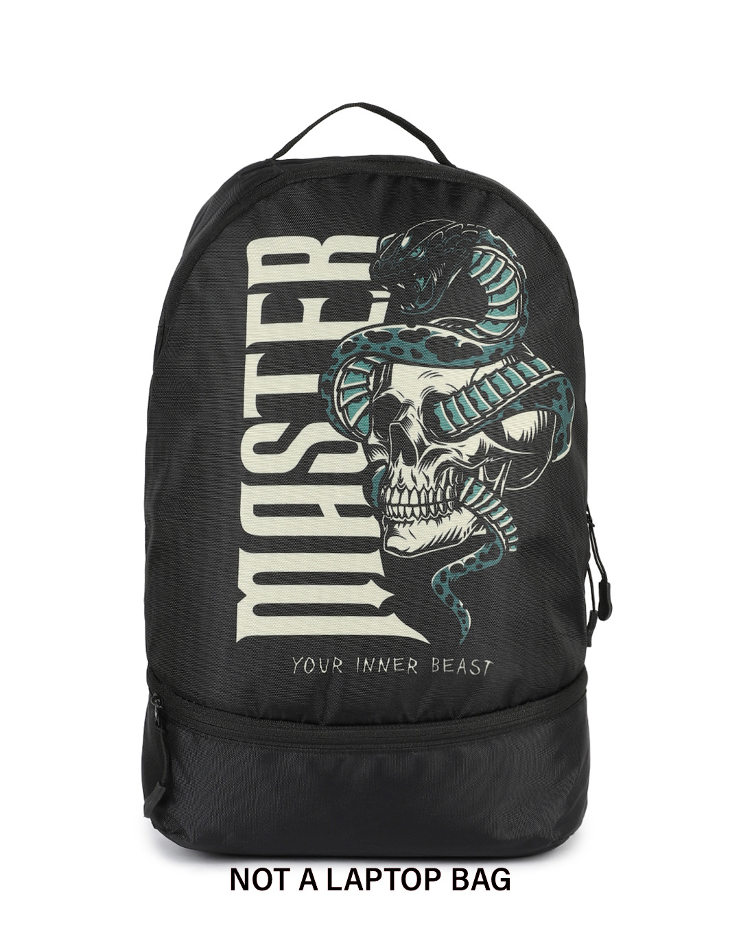 Shop Unisex Black Inner Beast Small Backpack-Back