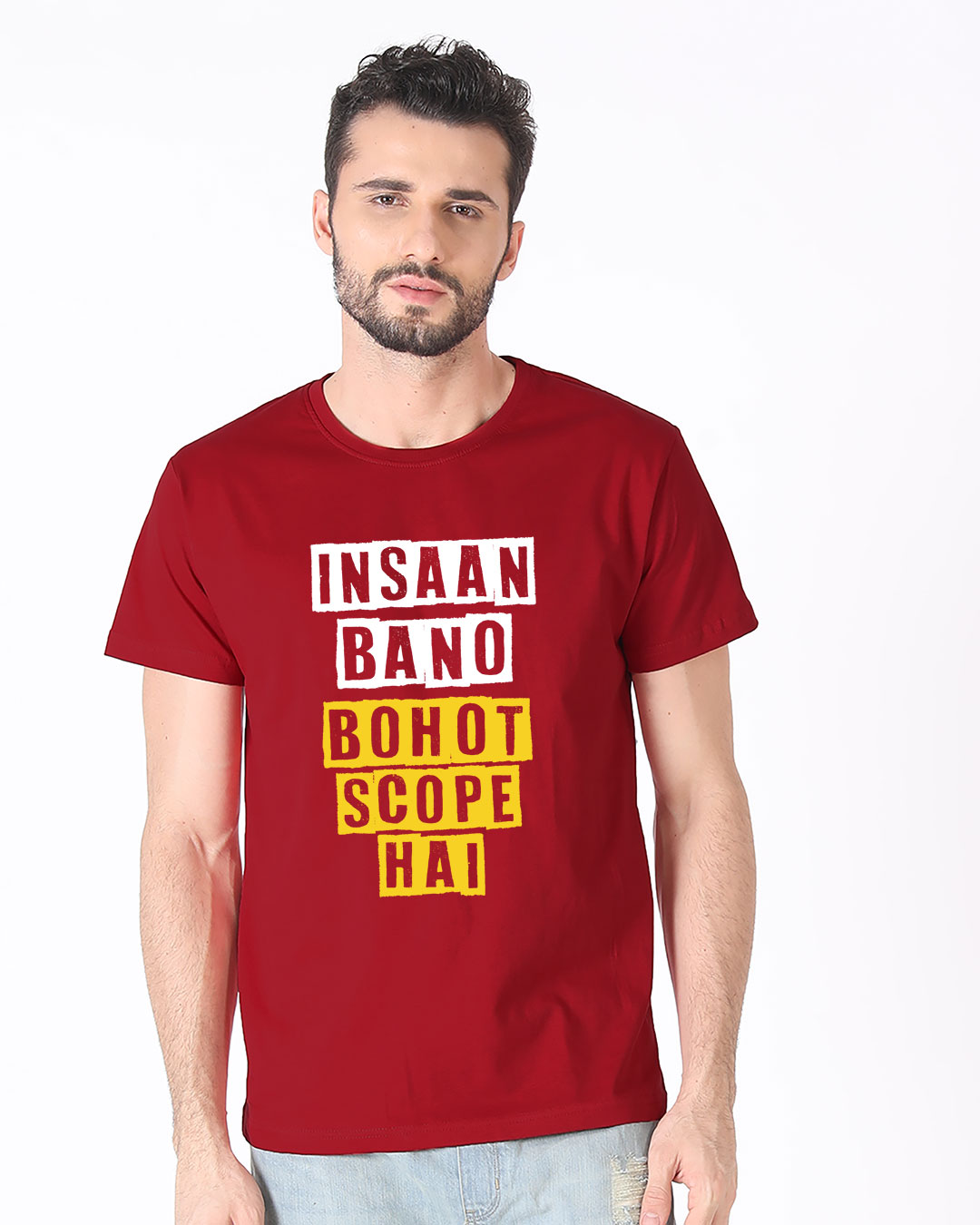 Shop Insaan Bano Half Sleeve T-Shirt-Back