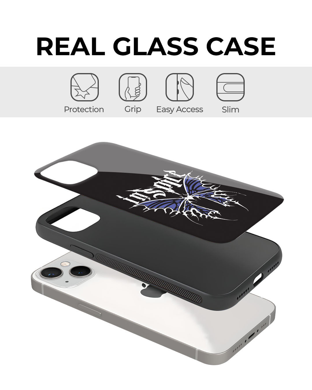 Shop Inspire Premium Glass Cover for Apple iPhone 13 Pro-Back