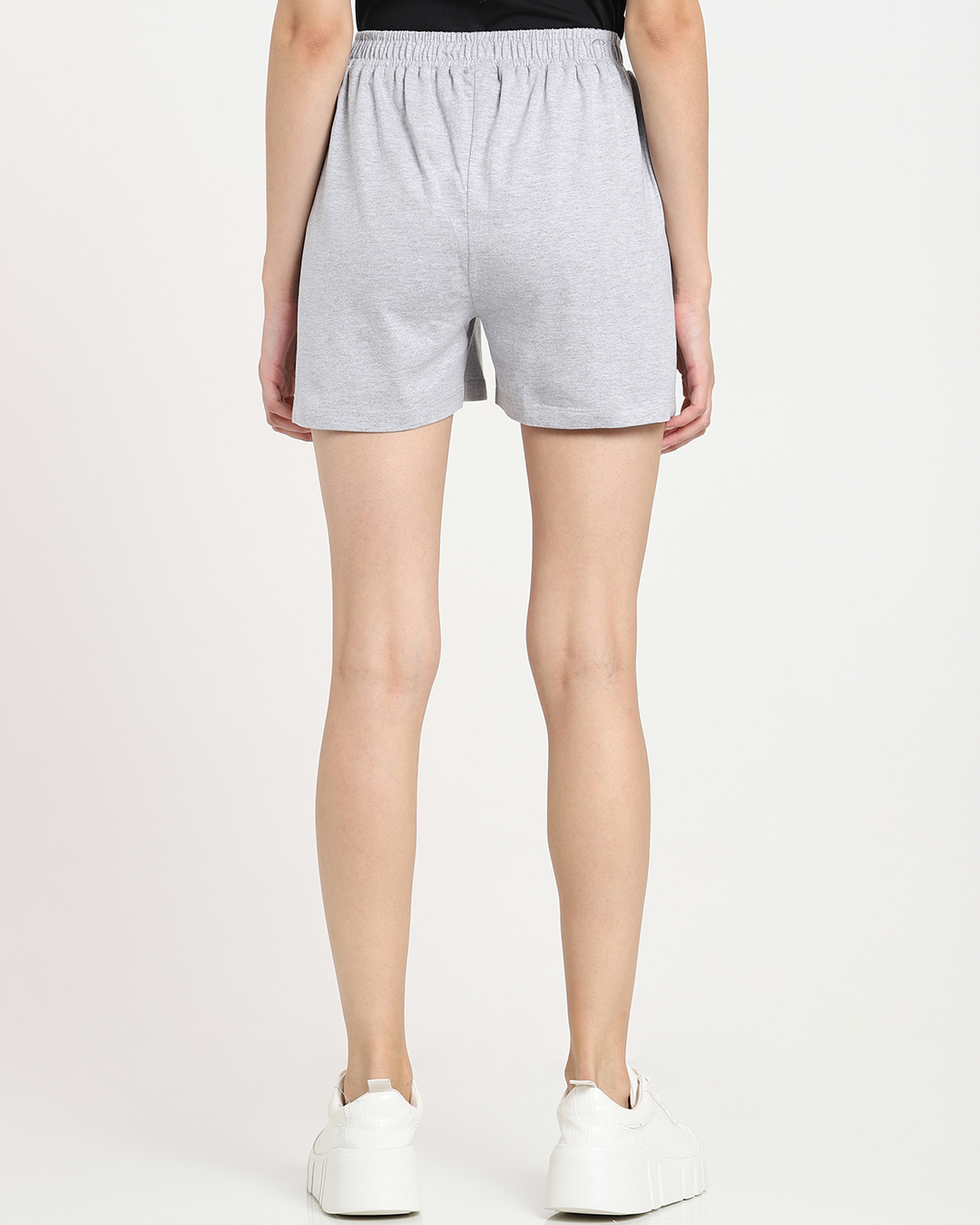 Shop Women's Grey Inspired But Tired Shorts-Back