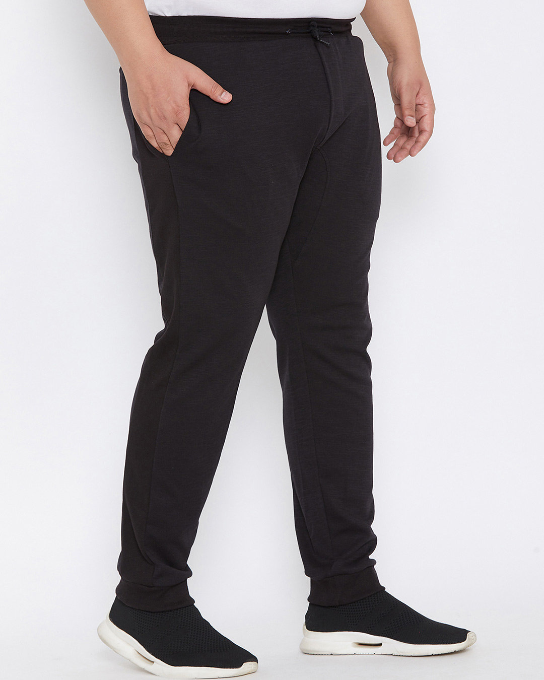 Shop Men's Plus Size Stylish Sports & Evening Trackpants-Back