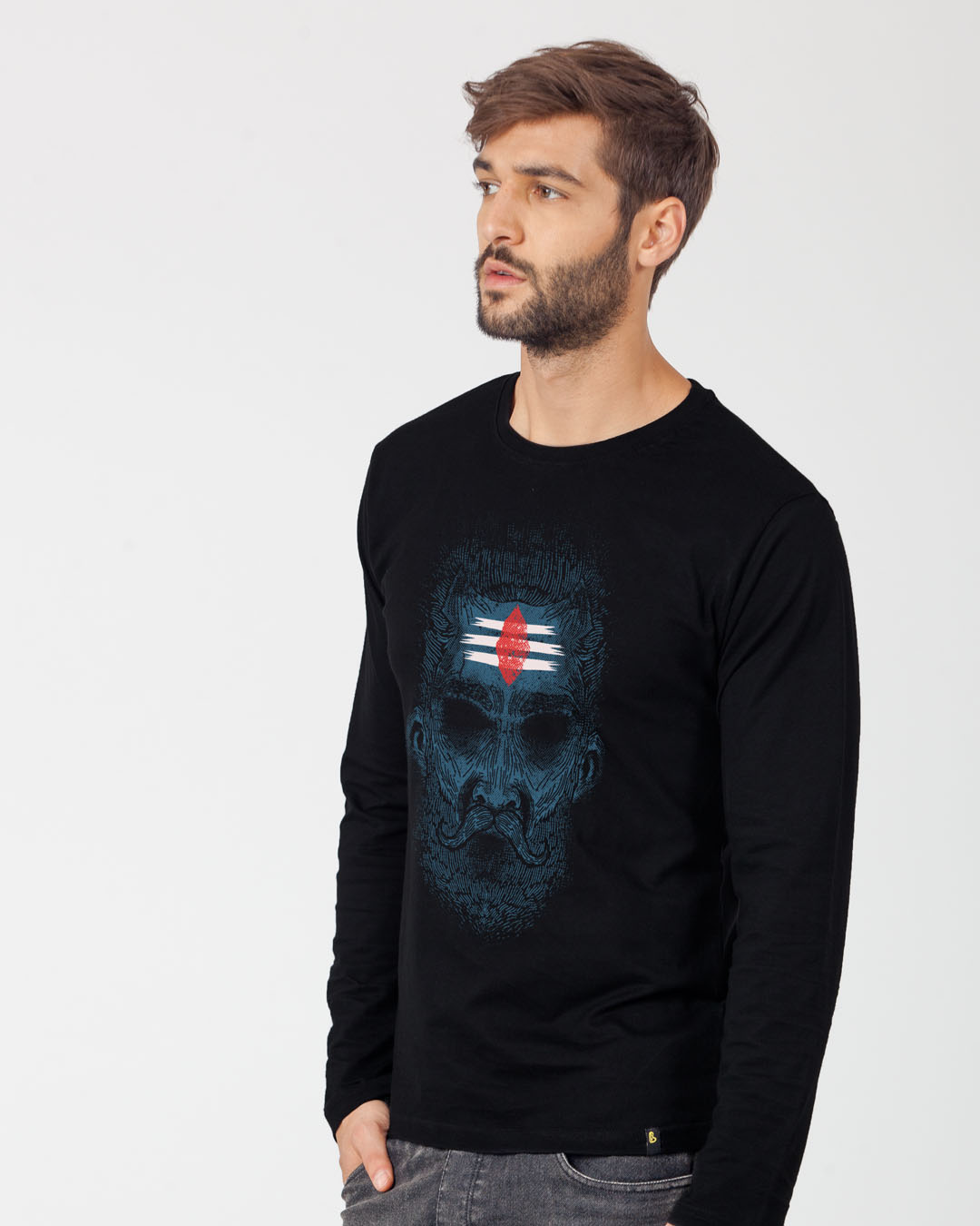 Shop Intense Mahakal Full Sleeve T-Shirt-Back