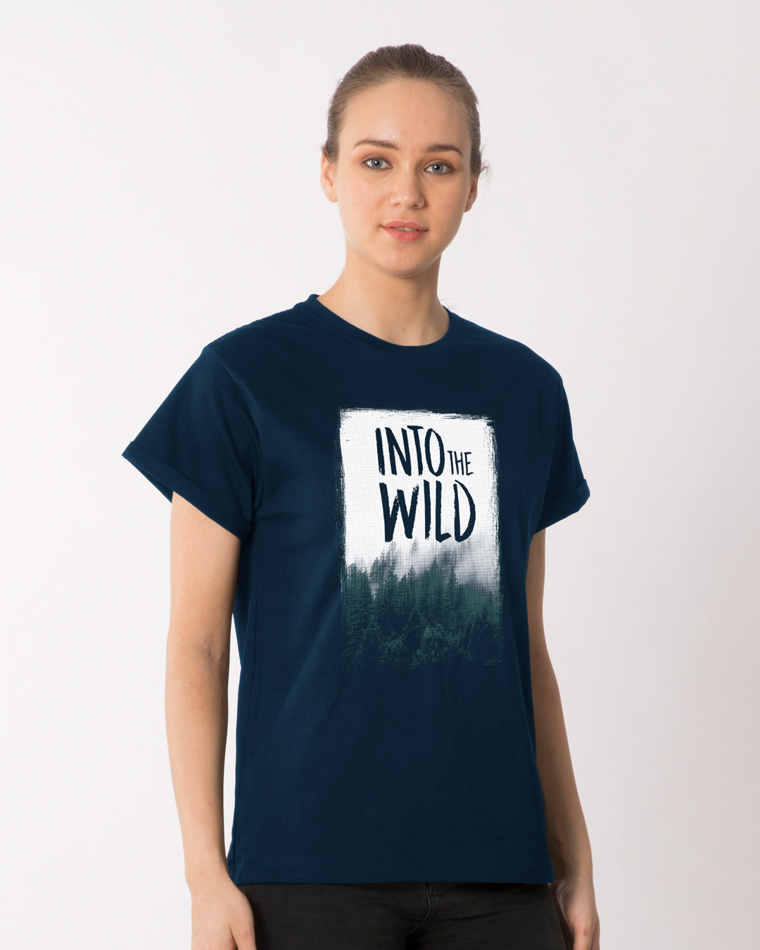 Shop Into The Wild Boyfriend T-Shirt-Back