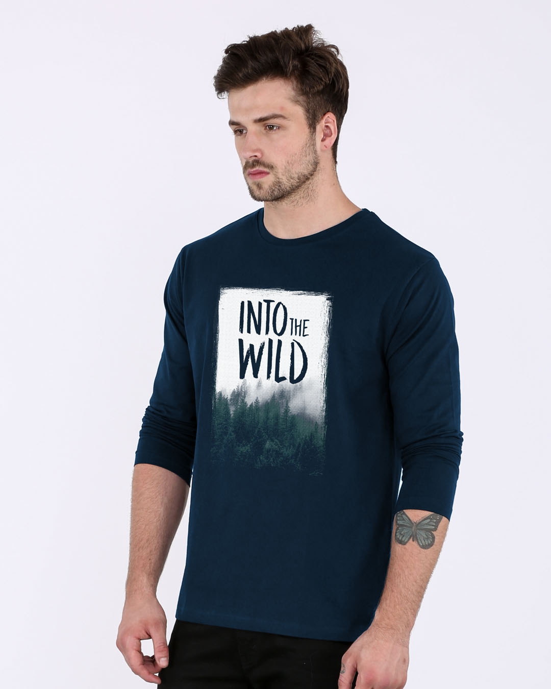 Shop Into The Wild Full Sleeve T-Shirt-Back