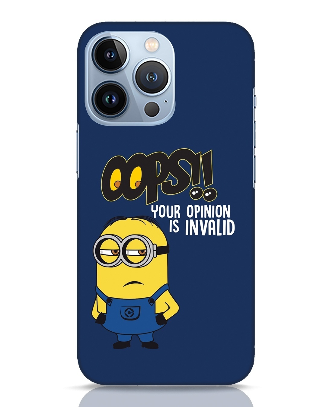 Buy Invalid Opinion Minion Designer Hard Cover for Apple iPhone 13 Pro ...