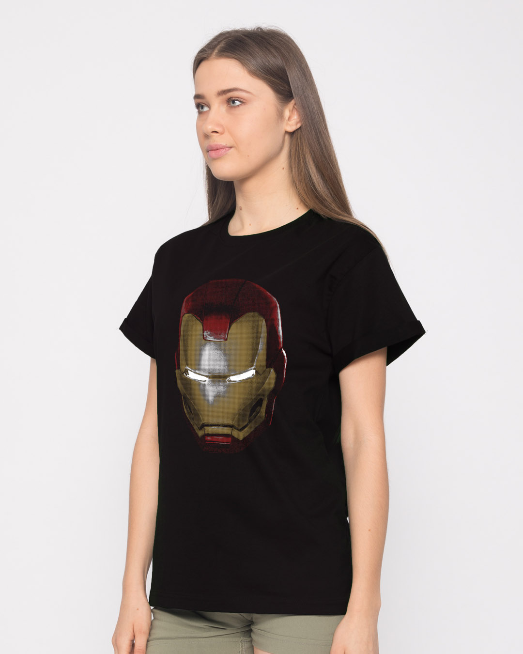 Shop Iron Man 3d Boyfriend T-Shirt (AVL)-Back