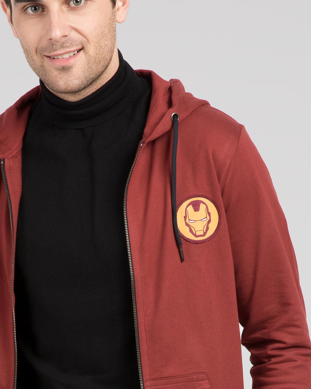 Iron man clearance zipper hoodie