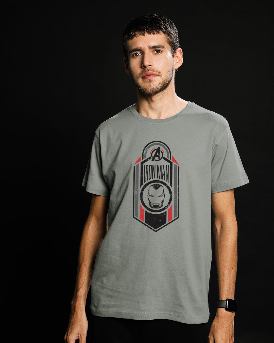 Shop Iron Man Endgame Half Sleeve T-Shirt (AVEGL)-Back