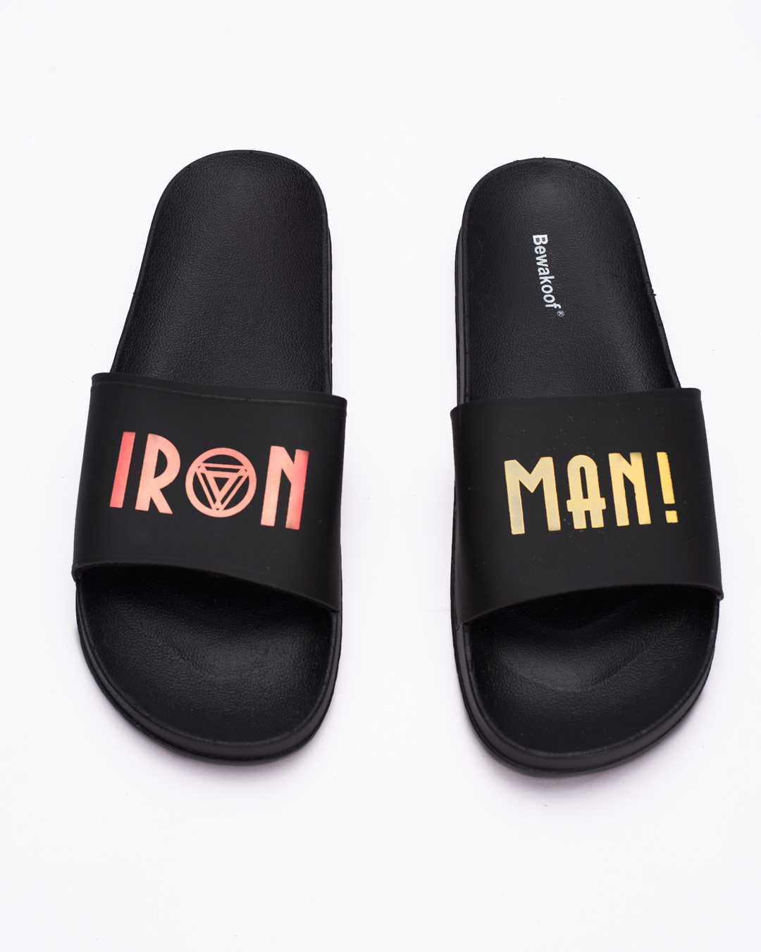 Buy Iron Man Minimal Sliders (AVL) Online in India at Bewakoof