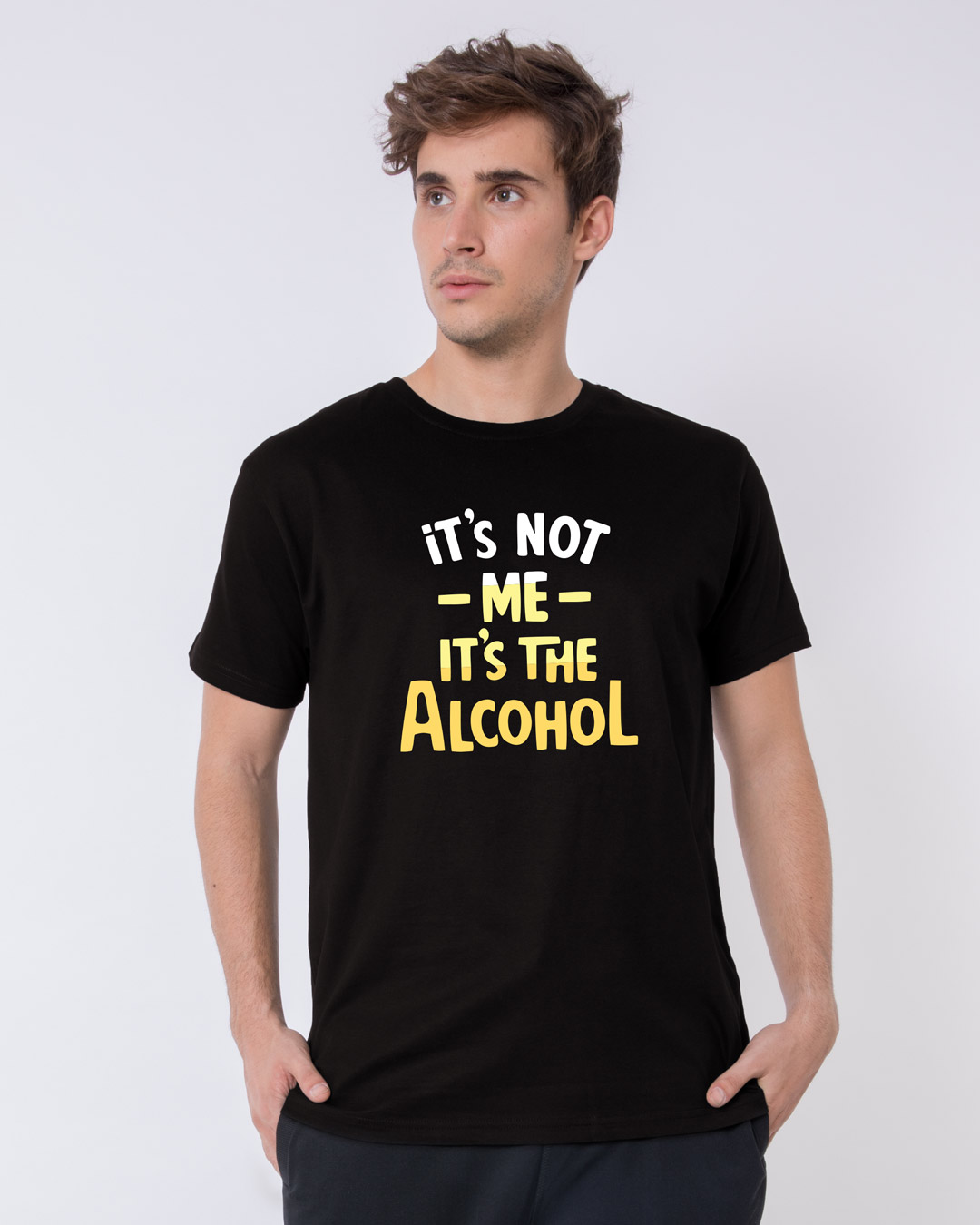 Shop It's The Alcohol Half Sleeve T-Shirt-Back