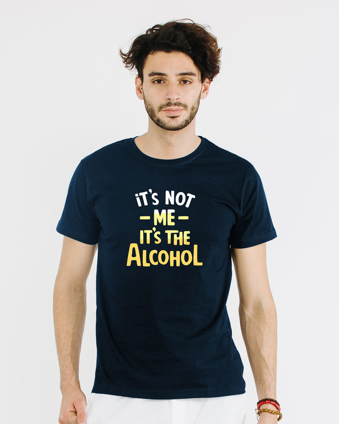 Shop It's The Alcohol Half Sleeve T-Shirt-Back