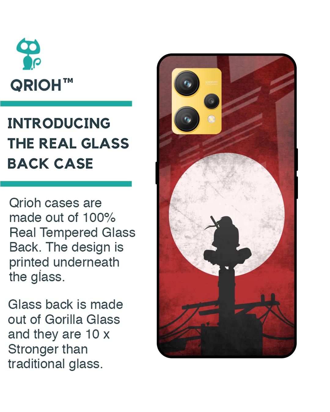 Shop Itachi Uchiha Premium Glass Case for Realme 9(Shock Proof, Scratch Resistant)-Back