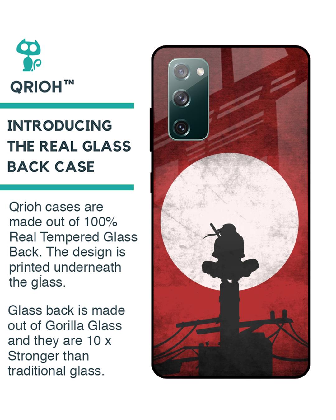 Shop Itachi Uchiha Premium Glass Case for Samsung Galaxy S20 FE (Shock Proof,Scratch Resistant)-Back