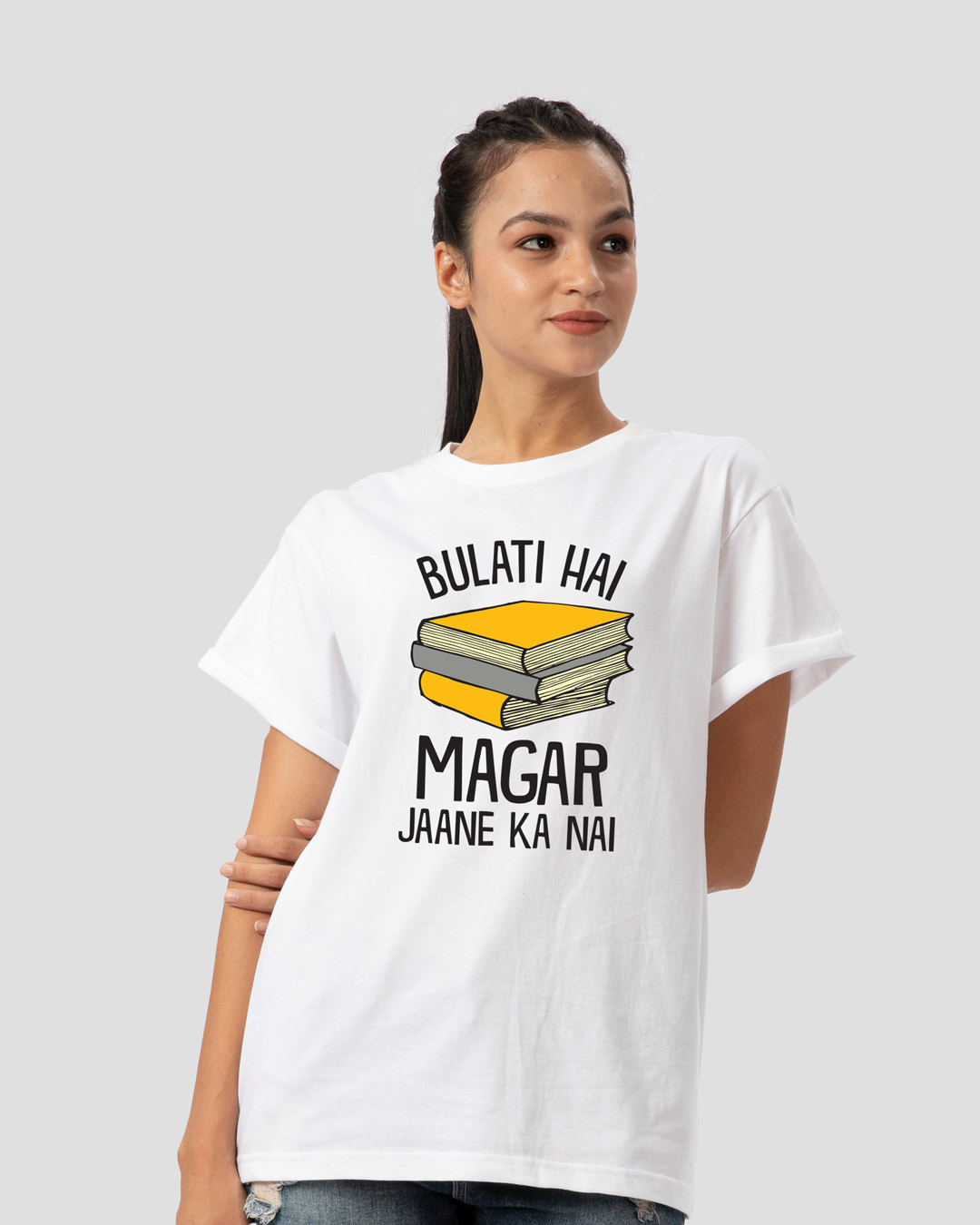 Buy Jaane Ka Nai Boyfriend T-Shirt Online at Bewakoof