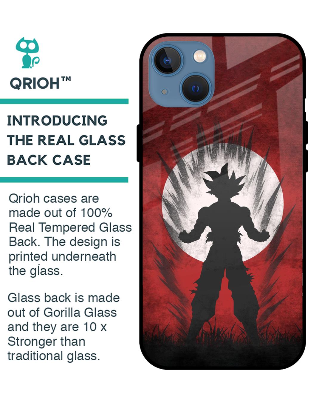 Shop Japanese Animated Premium Glass Case for Apple iPhone 13 (Shock Proof,Scratch Resistant)-Back
