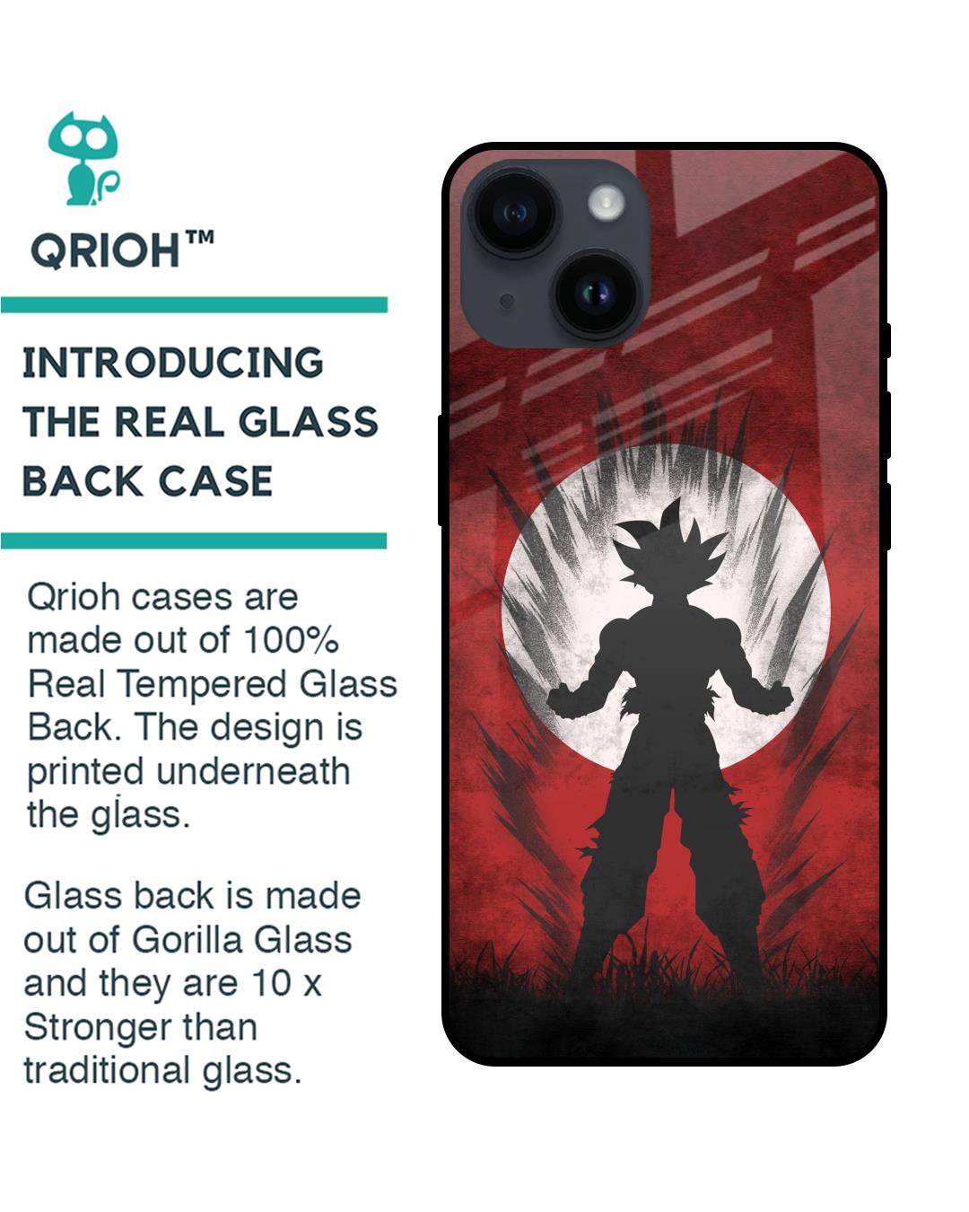 Shop Japanese Animated Premium Glass Case for Apple iPhone 14 (Shock Proof,Scratch Resistant)-Back