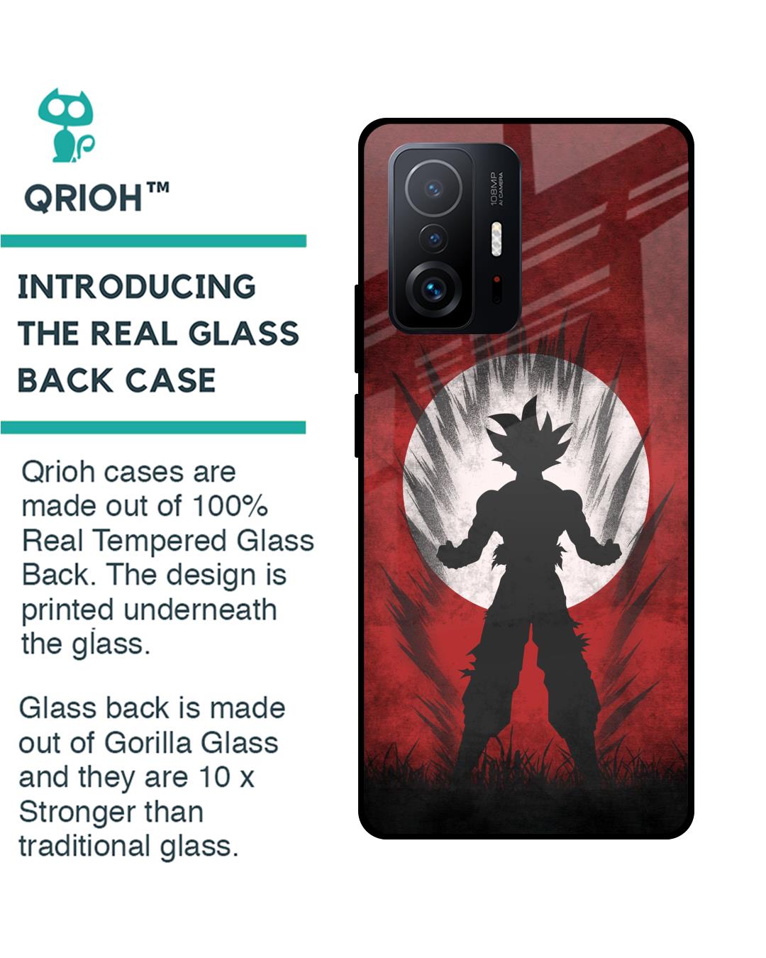 Shop Japanese Animated Premium Glass Case for Mi 11T Pro 5G (Shock Proof,Scratch Resistant)-Back