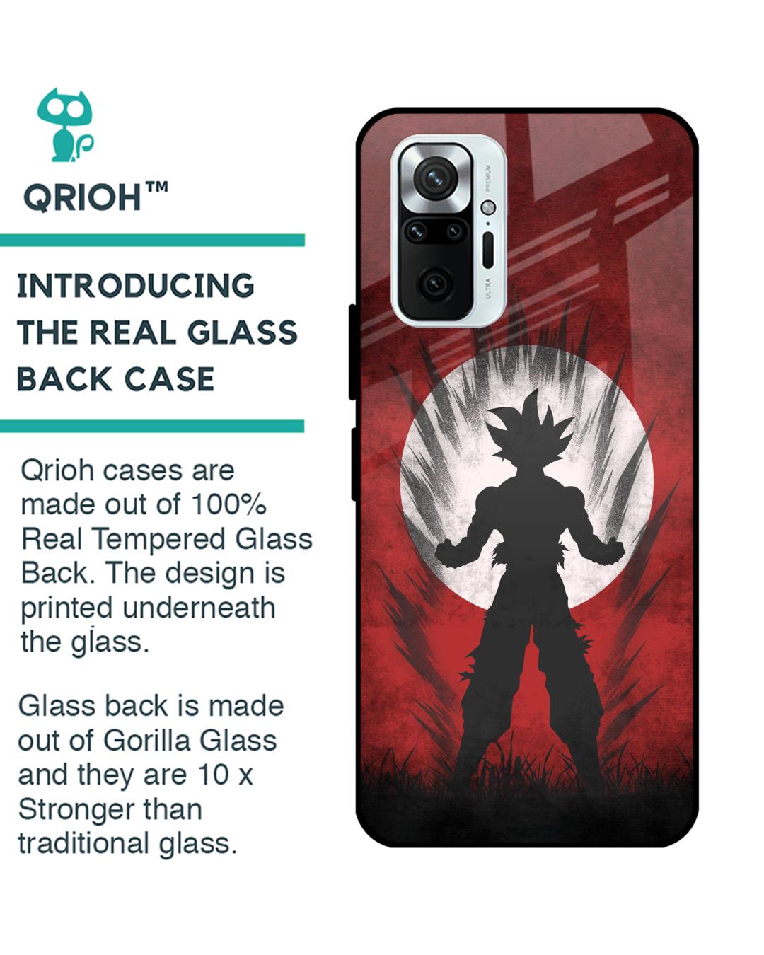 Shop Japanese Animated Premium Glass Case for Redmi Note 10 Pro (Shock Proof,Scratch Resistant)-Back