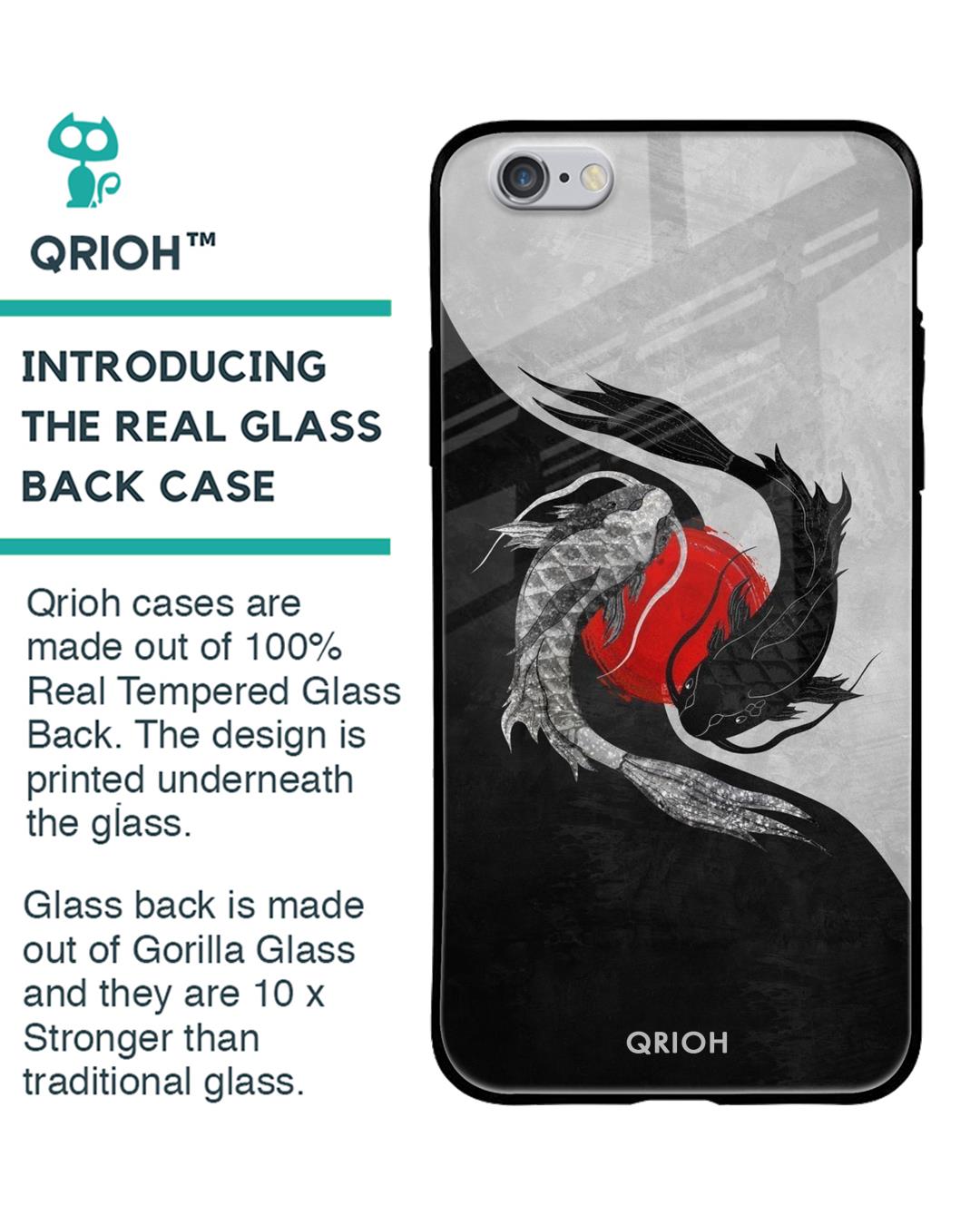 Shop Japanese Art Printed Premium Glass Cover For iPhone 6 (Impact Resistant, Matte Finish)-Back