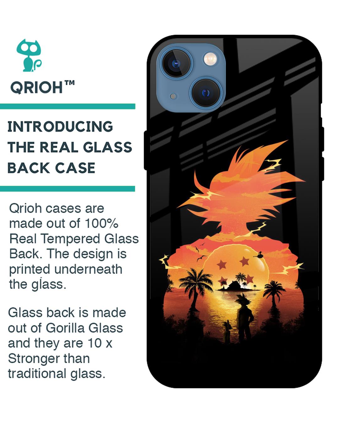 Shop Japanese Paradise Premium Glass Case for iPhone 13 mini (Shock Proof, Scratch Resistant)-Back
