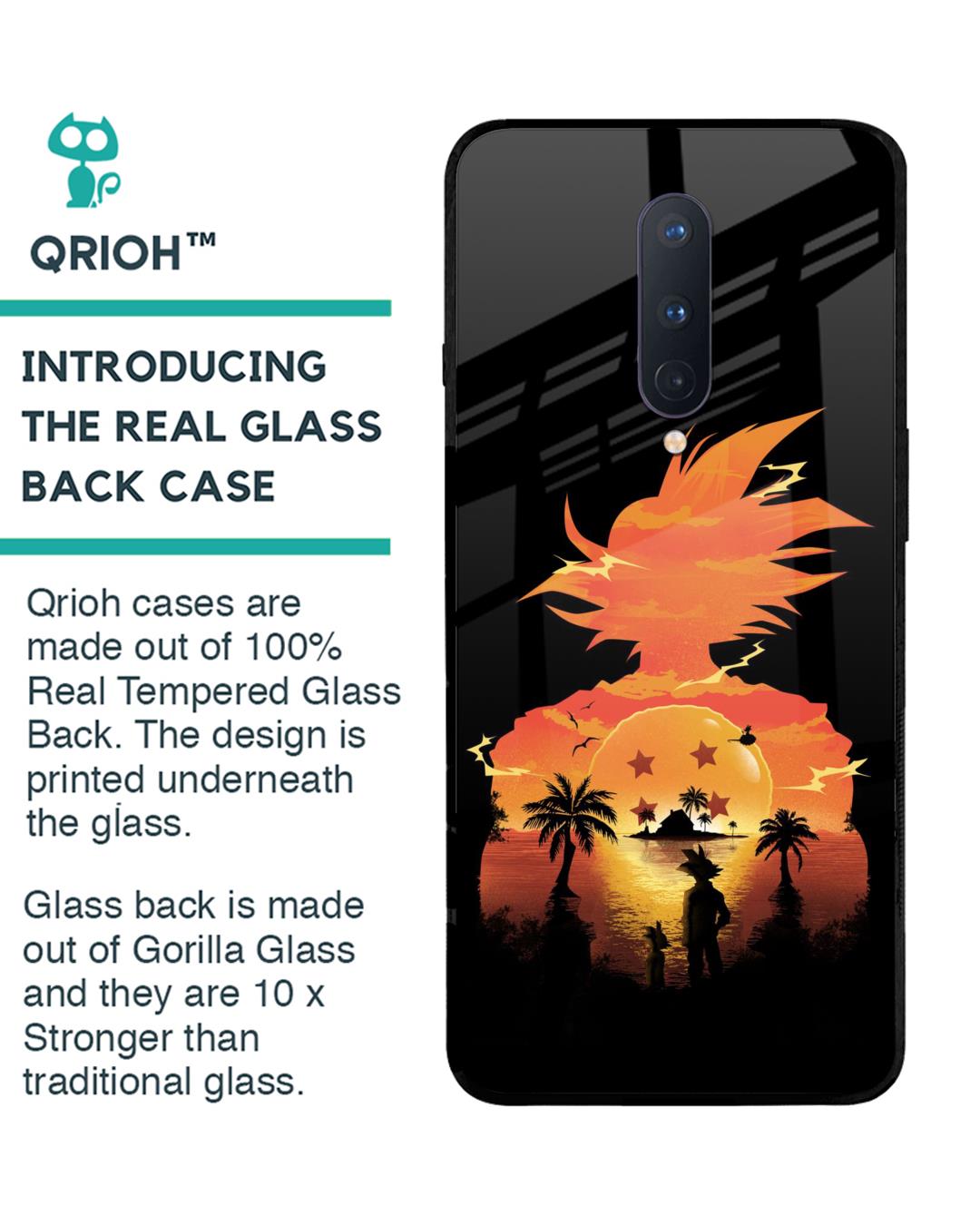 Shop Japanese Paradise Premium Glass Case for OnePlus 8 (Shock Proof,Scratch Resistant)-Back