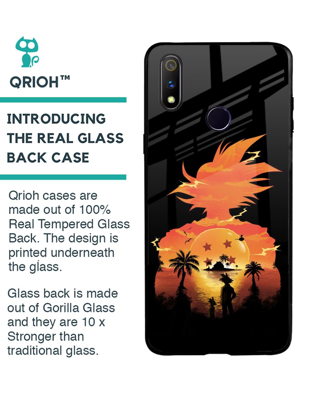 Shop Japanese Paradise Premium Glass Case for Realme 3 Pro (Shock Proof, Scratch Resistant)-Back