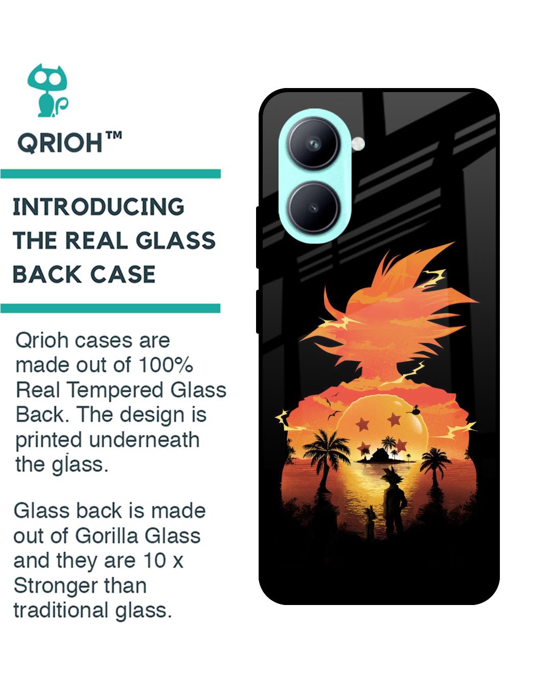 Shop Japanese Paradise Premium Glass Case for Realme C33(Shock Proof, Scratch Resistant)-Back