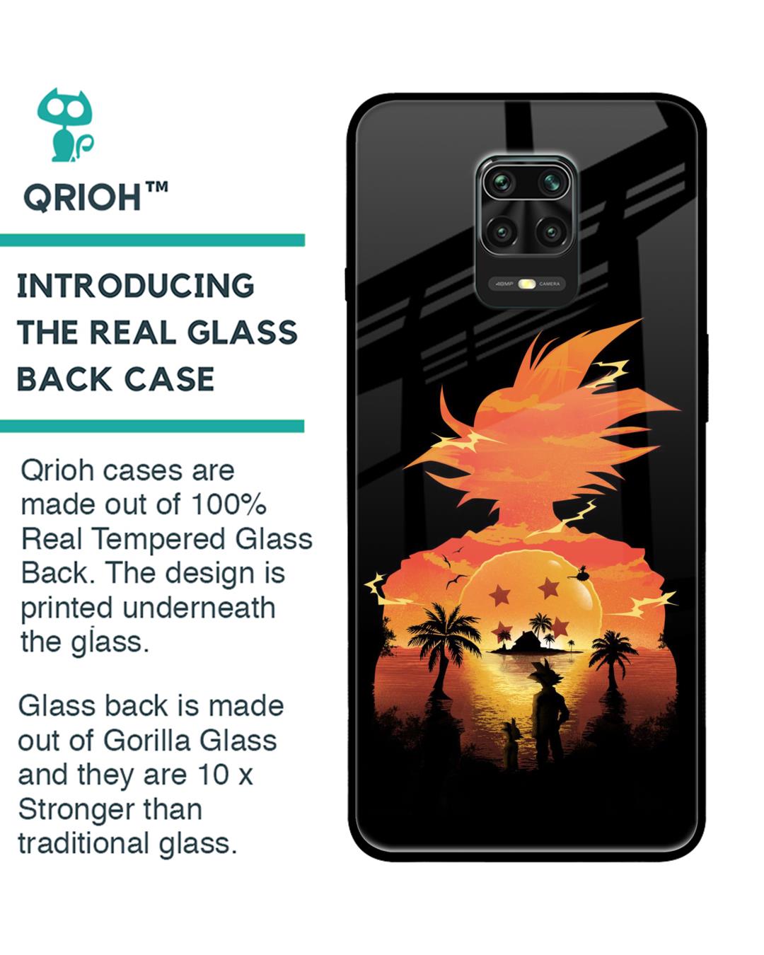 Shop Japanese Paradise Premium Glass Case for Redmi Note 9 Pro Max (Shock Proof,Scratch Resistant)-Back