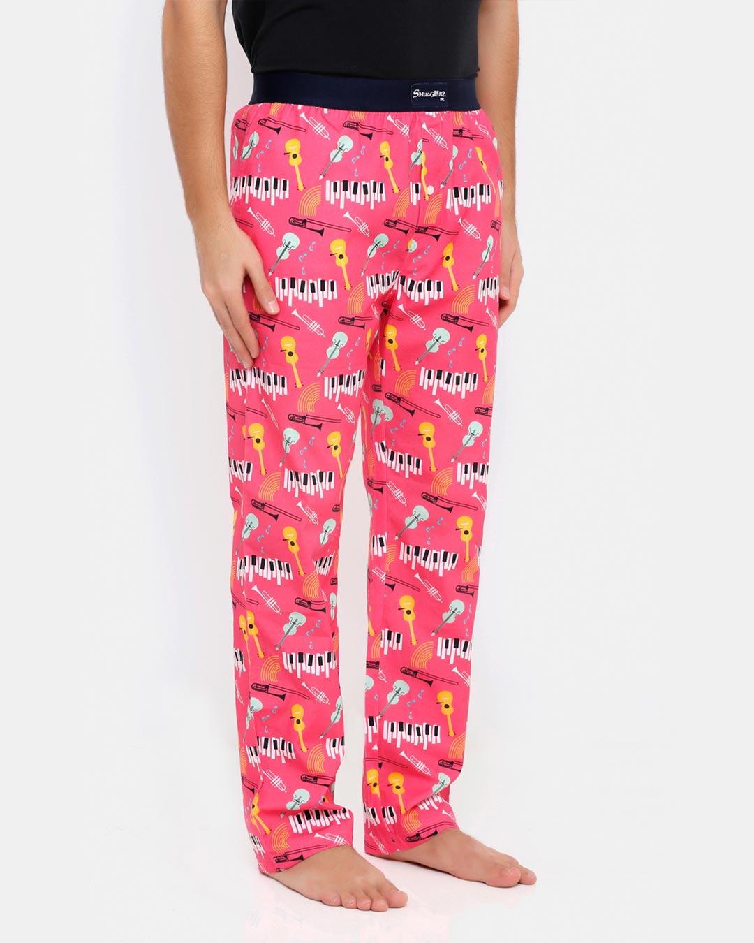 Shop Jazz Music Pyjamas Pink-Back