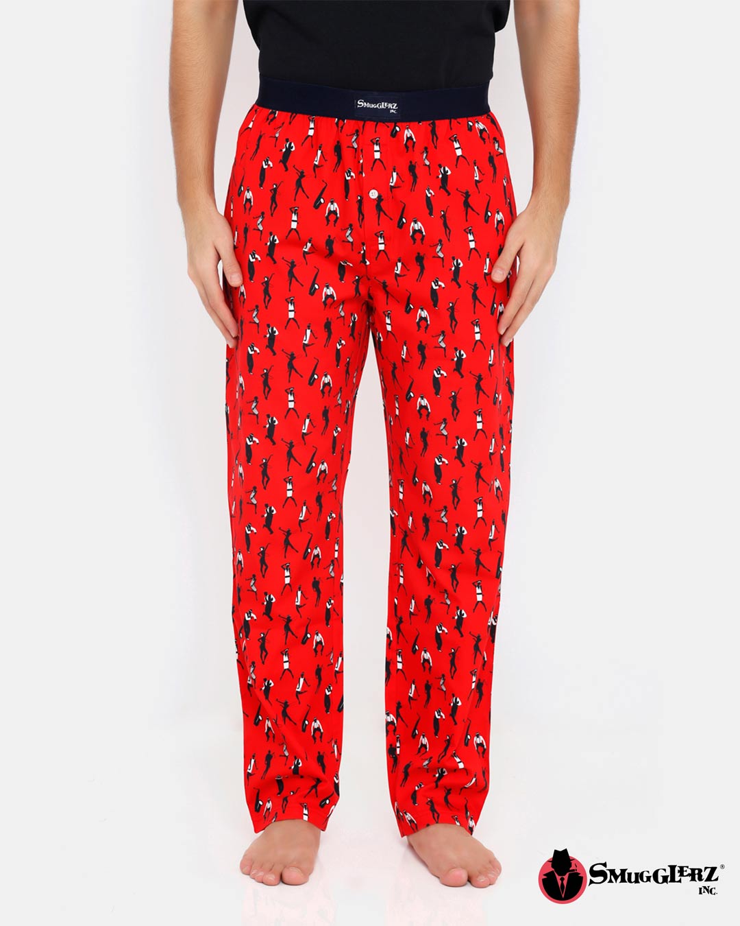 Buy Smugglerz Jazz Pyjamas Red Online in India at Bewakoof