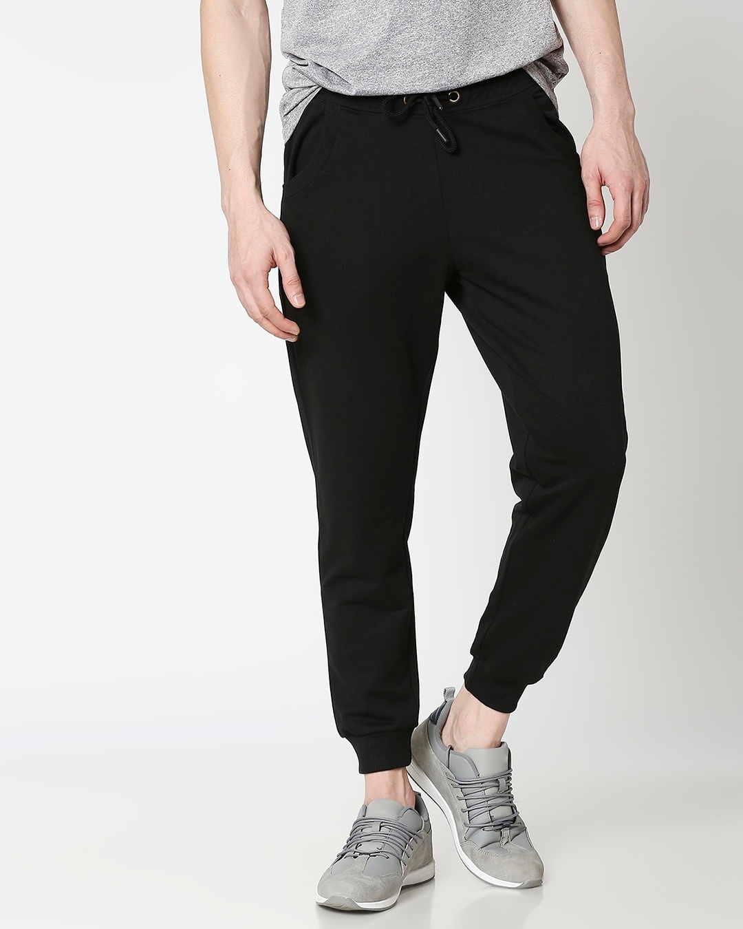 Buy Jet Black Casual Jogger Pant for Men black Online at Bewakoof