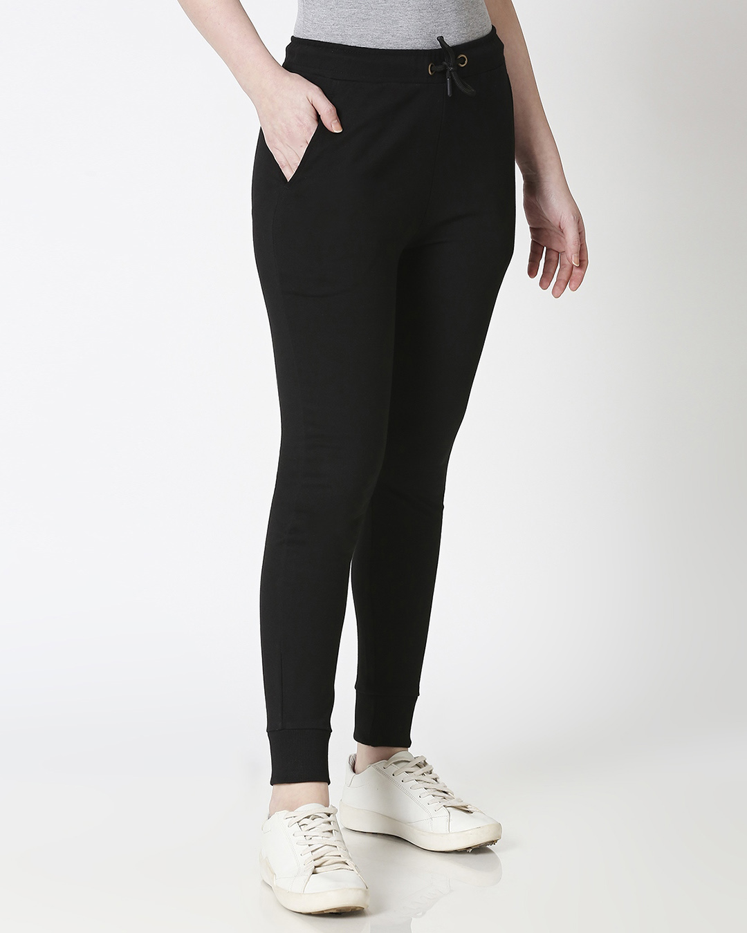 Jet Black Casual Jogger Pant