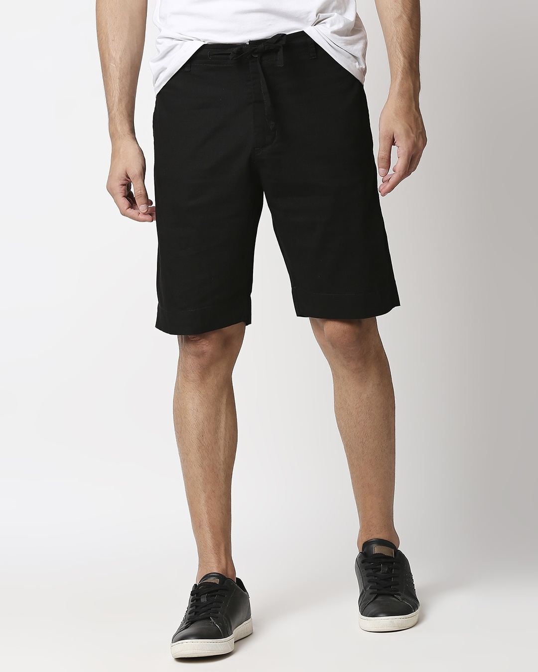 Buy Jet Black Comfort Shorts for Men black Online at Bewakoof