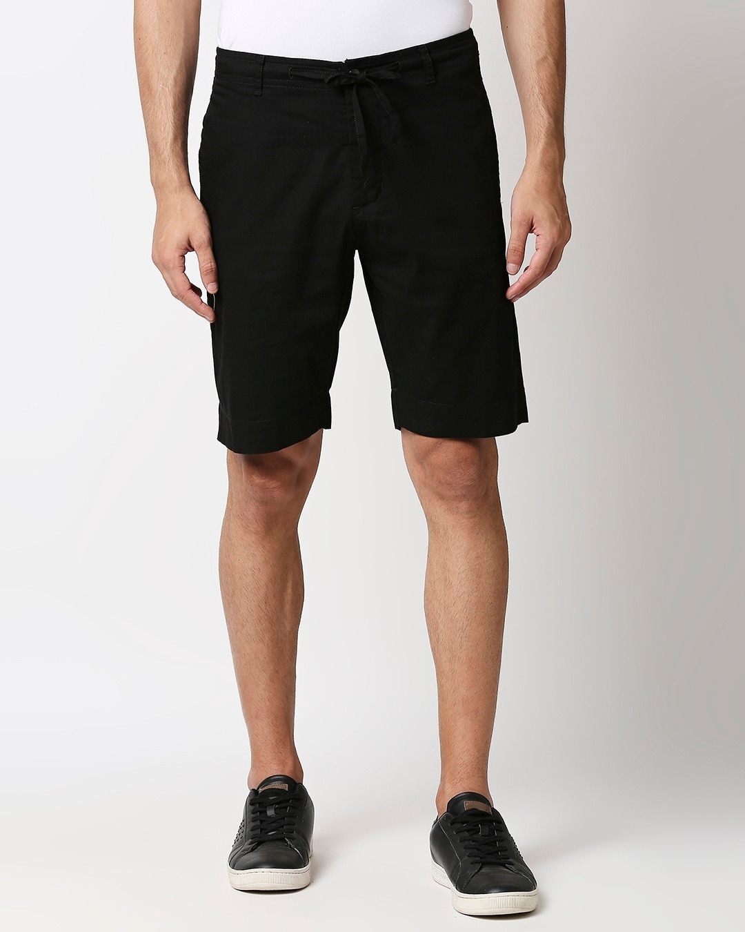 Shop Jet Black Comfort Shorts-Back