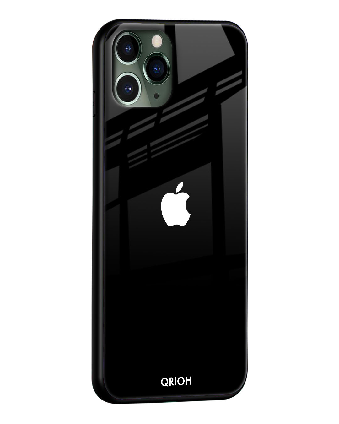 Buy Jet Black IPhone 12 Premium Glass Case Gorilla Glass