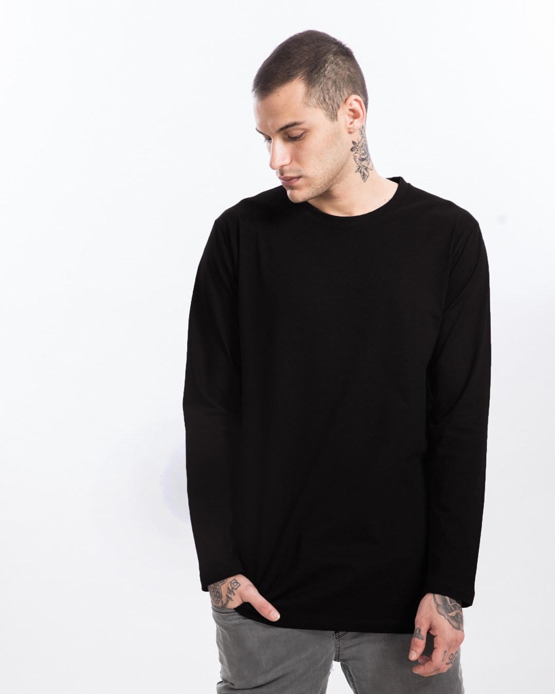 black longline t shirts