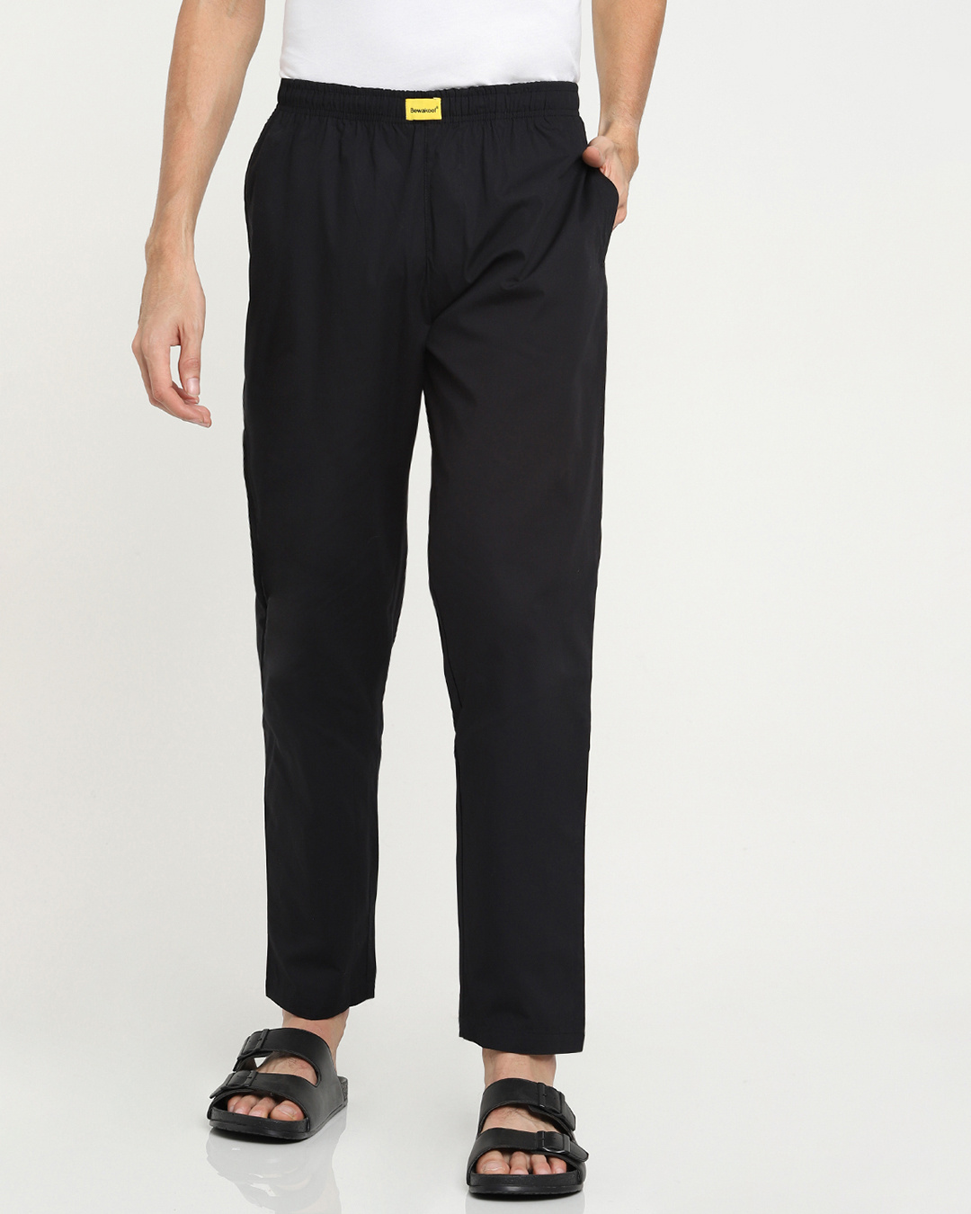 Buy Men's Jet Black Pyjamas Online at Bewakoof