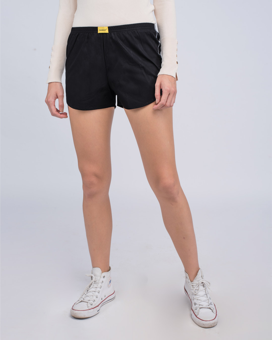 Shop Women's Black Boxers-Back