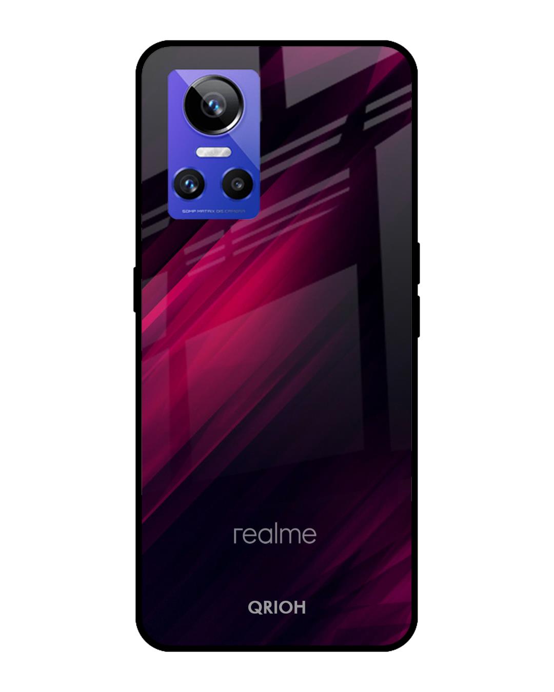 Buy Jet Black Premium Glass Cover for Realme GT Neo 3 (Shockproof ...