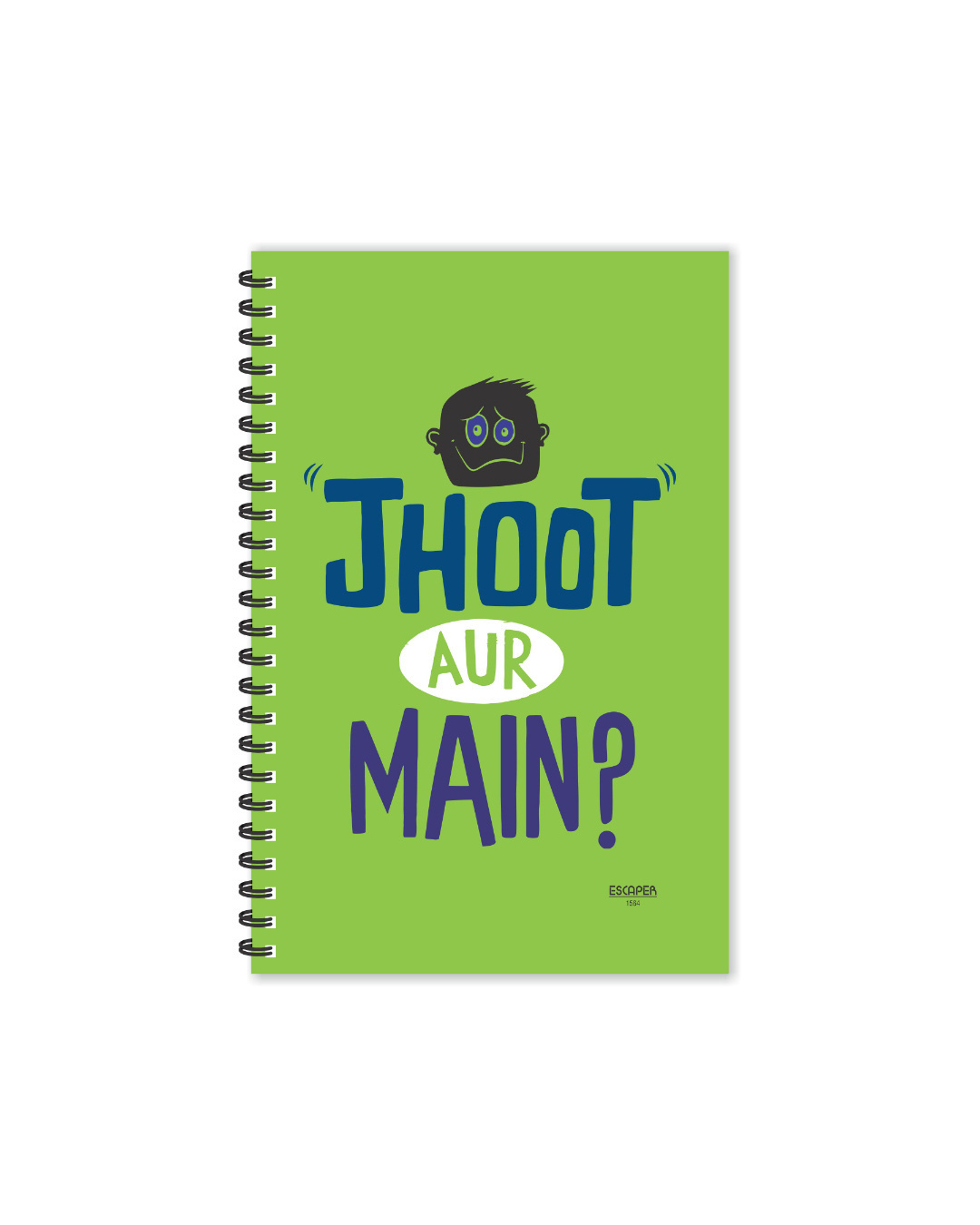 Shop Jhoot Aur Main Designer Notebook (Soft Cover, A5 Size, 160 Pages, Ruled Pages)-Back