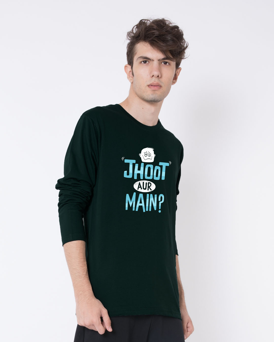 Shop Jhoot Aur Main Full Sleeve T-Shirt-Back