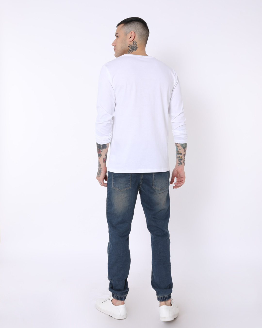 Shop Joker Cloth Clip Full Sleeve T-Shirt (BML)-Back