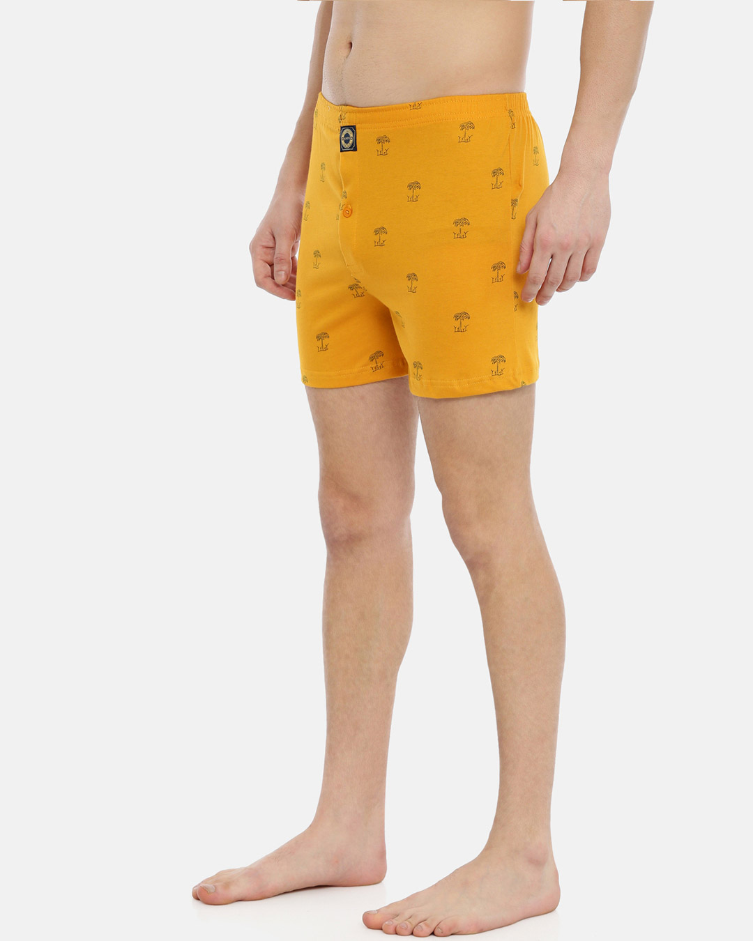 Shop | Desert Oasis Yellow Knitted Boxers-Back