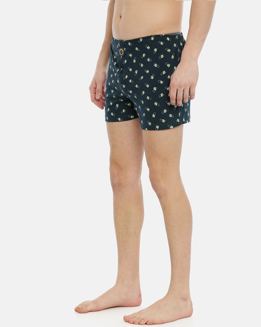 Shop | Honey Bee Navy Knitted Boxers-Back