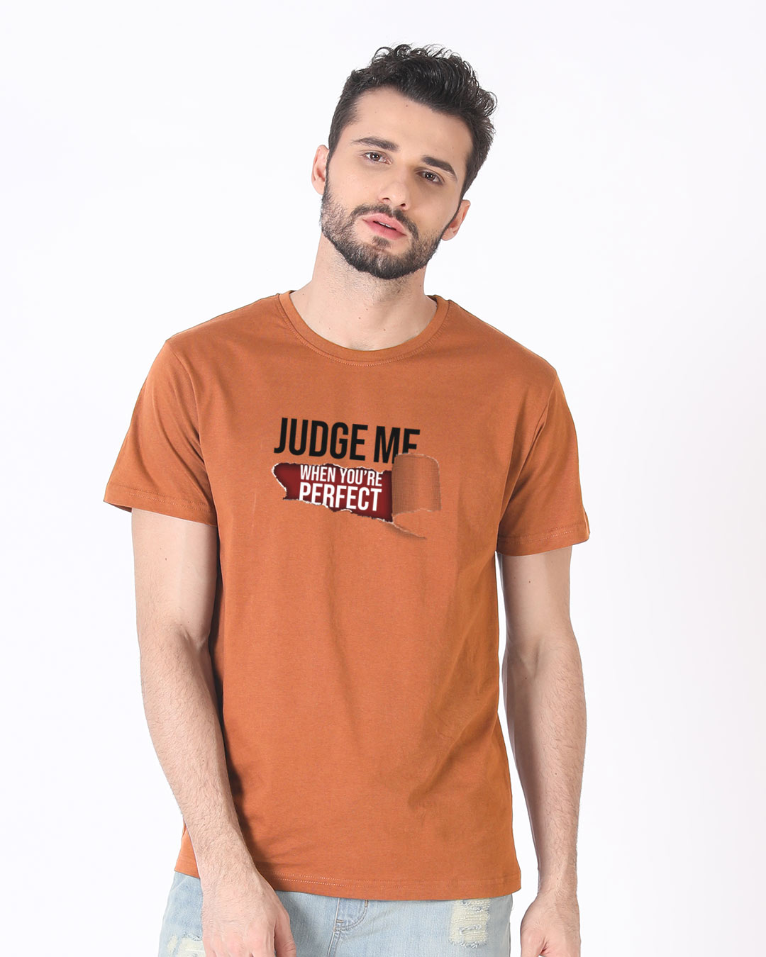 Shop Judge Me Half Sleeve T-Shirt-Back