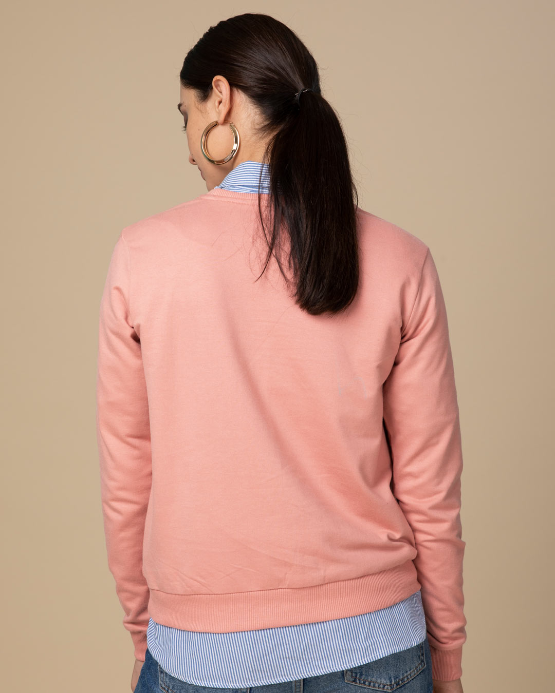 Shop Just Chill-penguin Fleece Light Sweatshirt-Back